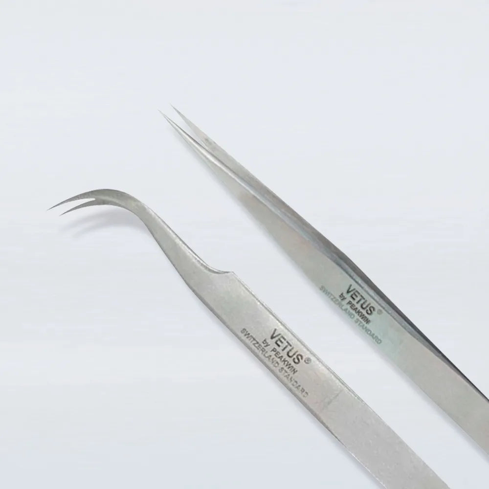 Pinzas Vetus para extensiones de pestañas